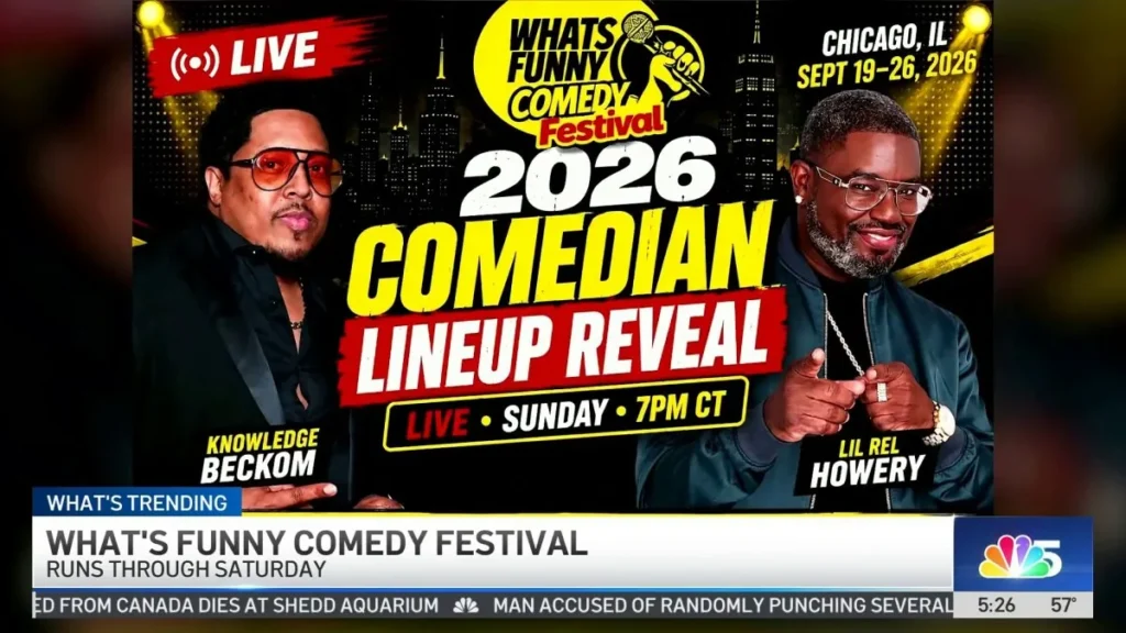 Chicago’s What’s Funny Comedy Festival Brings Legends, Surprises and a Packed Weekend of Stand-Up, Live Podcasts and Local Club Shows for Fans Downtown