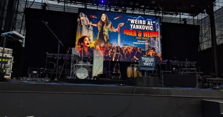 Weird Al Yankovic performs onstage at the Washington State Fair Grandstand in Puyallup