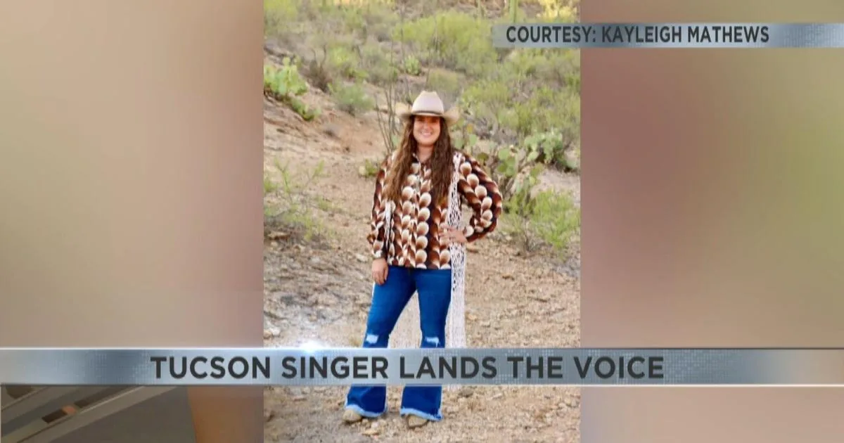 A Tucson country singer preparing for a blind audition on NBC's The Voice