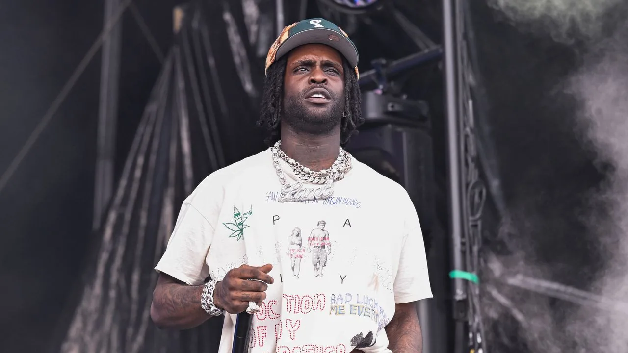 Chief Keef at a live performance announcing his postponed Chicago concert