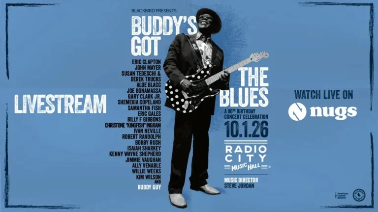 Buddy Guy celebrating his 90th birthday concert lineup at Radio City Music Hall