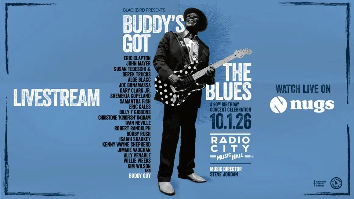 Buddy Guy celebrating his 90th birthday concert lineup at Radio City Music Hall