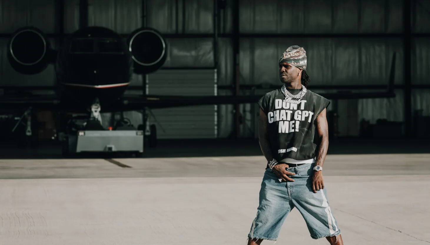 Chief Keef performing at Soldier Field during Ye's Chicago concert