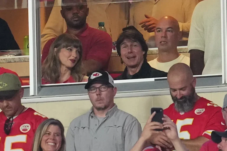 Taylor Swift watches the Chiefs from a suite at Arrowhead Stadium during a prime-time game