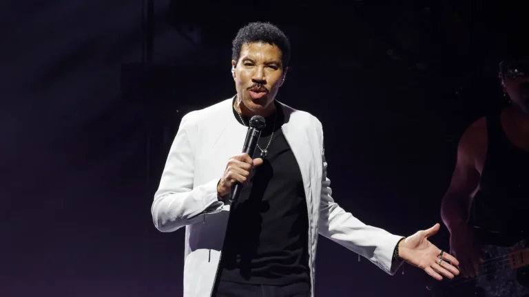 Lionel Richie performing onstage during a concert tour