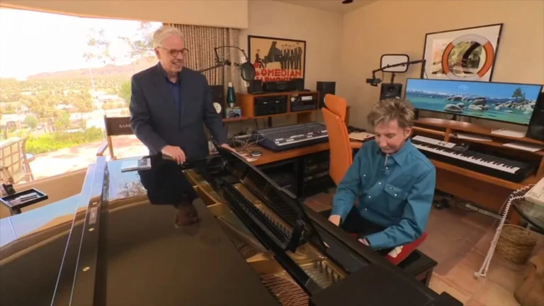 Barry Manilow speaking on Good Morning America ahead of his farewell tour