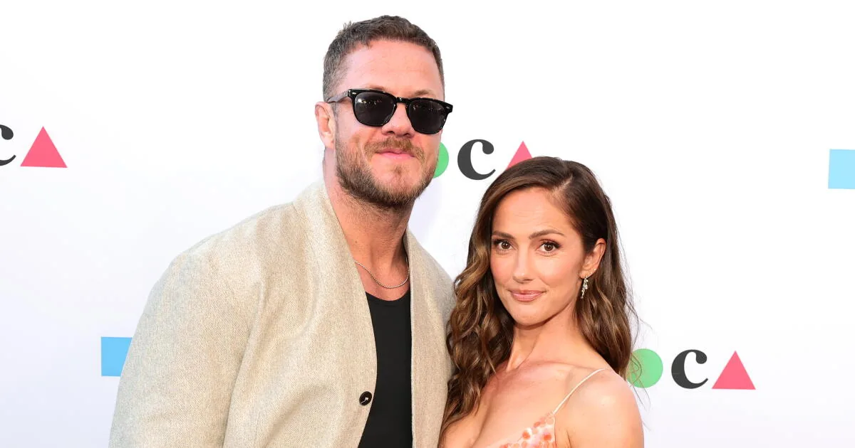 Minka Kelly and Dan Reynolds at a public event before their breakup